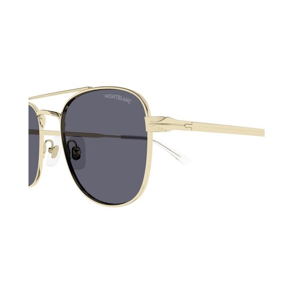 New MONT BLANC Gold Square MB0363S 004 Sunglasses Women - Picture 3 of 4